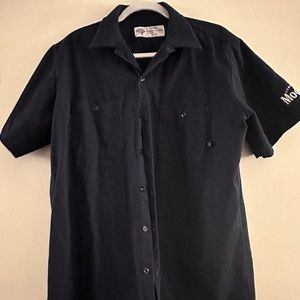 Button down 100% cotton black shirt